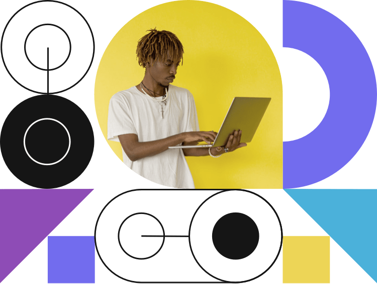 image of a man with a laptop